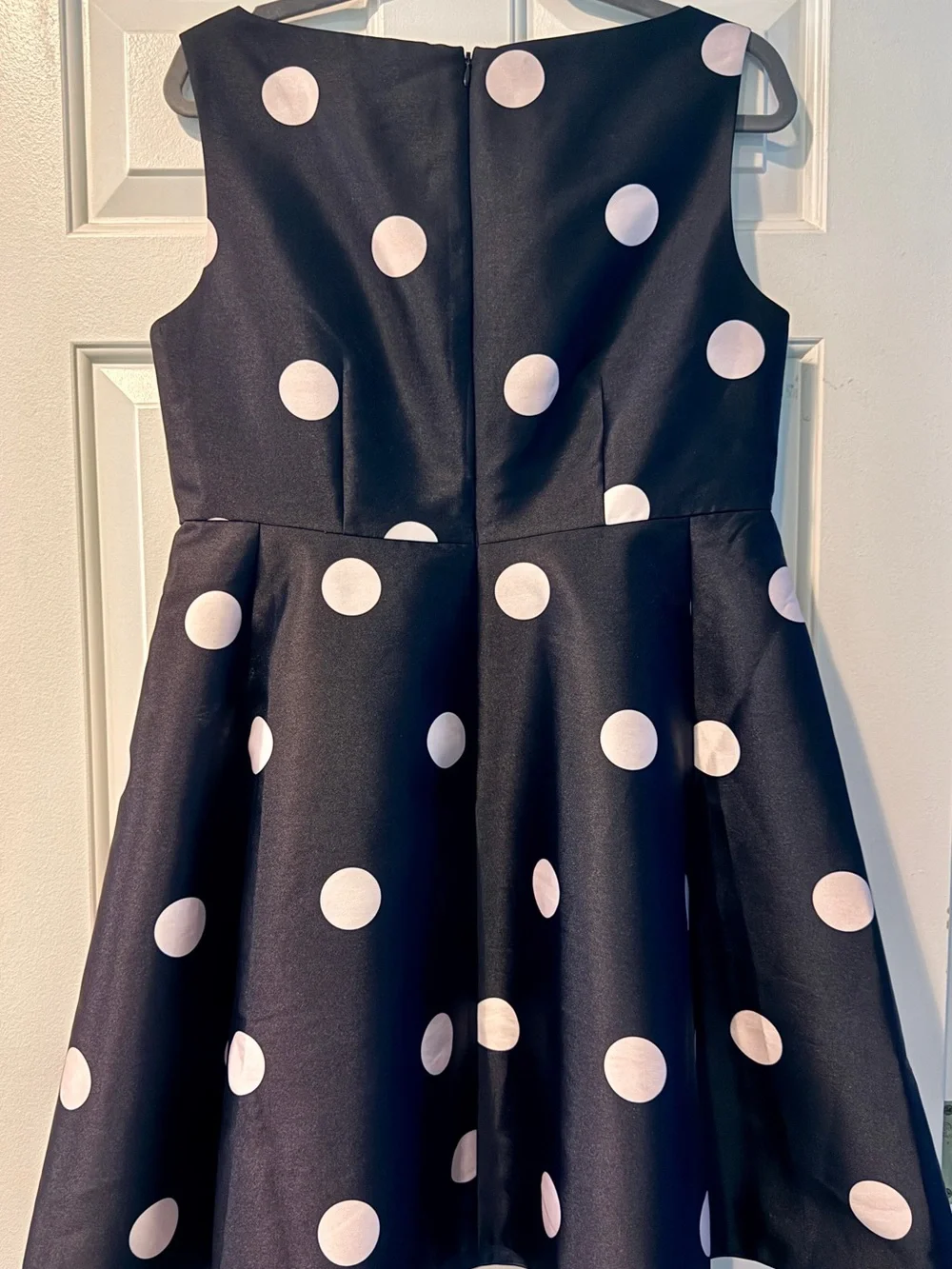 Kate Spade Black and White Polka Dot Fit-and-Flare Dress